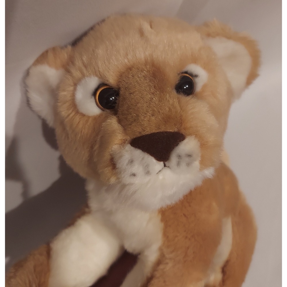 Aurora World Tan &‎ White 12" Rory Lion Cub Animal Plush Plushy